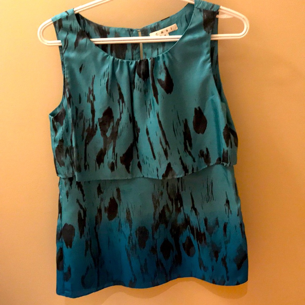 Cabi silk sleeveless blouse in size small